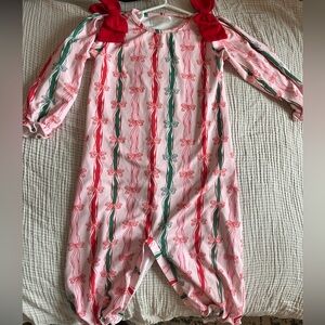 Cecil and Lou Christmas long bubble baby girl